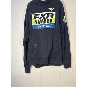 Men's 2XL FXR racing Yamaha race Div. Hoodie With Zip Pocket K1262